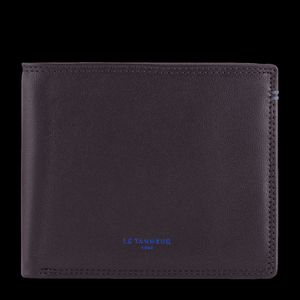 Le Tanneur - Portefeuille compact en cuir lisse - Taille Unique - Marron