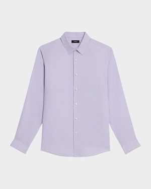 Men's Solid Linen Sport Shirt