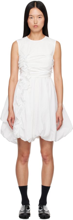 Cecilie Bahnsen Robe courte Olivia blanche