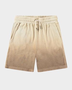 Boy's Abay Ombre Cotton Drawstring Shorts, Size 3-7