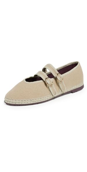 Flabelus Claire Linen Flats Sand 37
