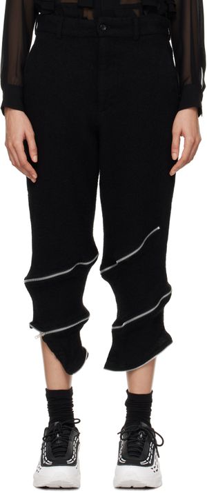 Black Comme des Garçons Black Tweed Trousers