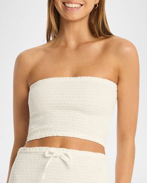 Smocked Sunset Beach Bandeau Top