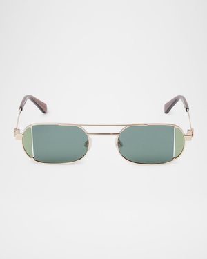 Lynn Oval Metal Sunglasses
