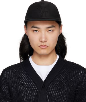sacai Casquette noire en coton édition WTAPS