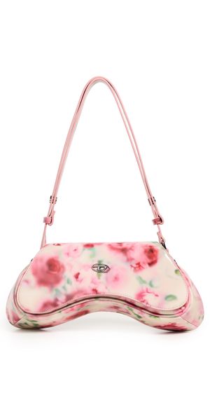 Diesel Play Crossbody White/Pink Roses One Size