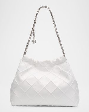 Fleming Quilted Leather Hobo Bag