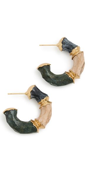 Zimmermann Wisp Hoops Antique Gold/Multi One Size