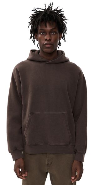 Madewell The McCarren Midweight Hoodie Sweatshirt Dark Cranberry S