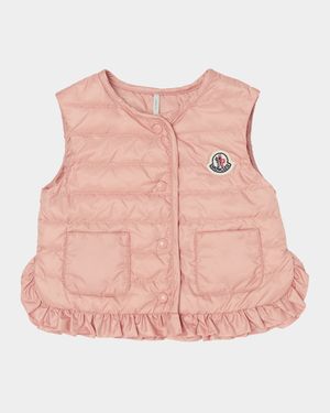 Girl's Portia Ruffle Vest, Size 6M-3