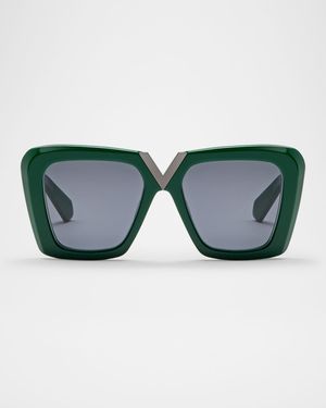 V-Gold II Acetate Butterfly Sunglasses