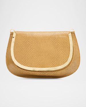 Logan Python-Debossed Crossbody Bag