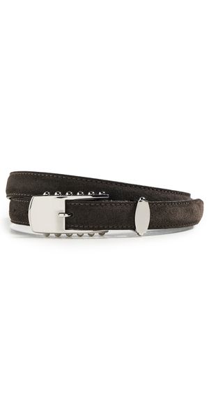 Altuzarra Elongated Studded Buckle Belt Burnt Cypress M