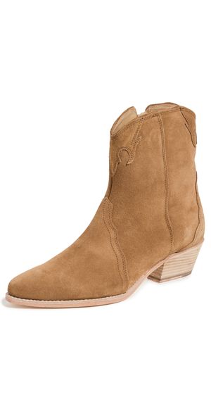 Free People New Frontier Western Boots Camel Suede 38.5