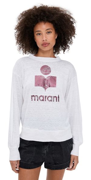 Isabel Marant Étoile Klowia Sweatshirt White/Plum XS