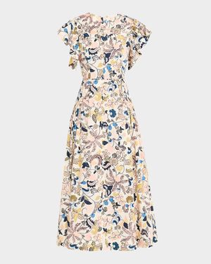 Darya Drop-Waist Midi Dress