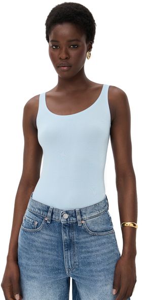 Wolford Jamaika Thong Bodysuit Soft Aqua L