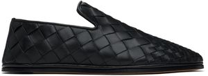 Bottega Veneta Black Sunday Slippers