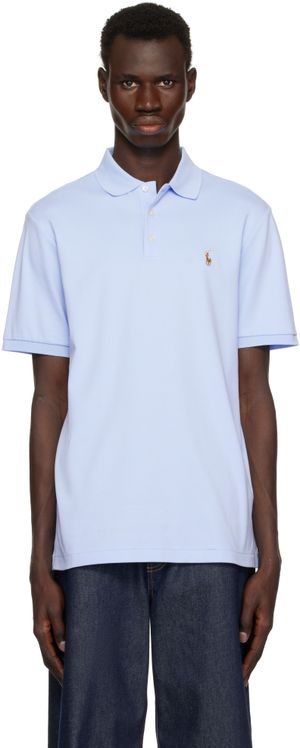 Polo Ralph Lauren Polo bleu en coton à coupe classique