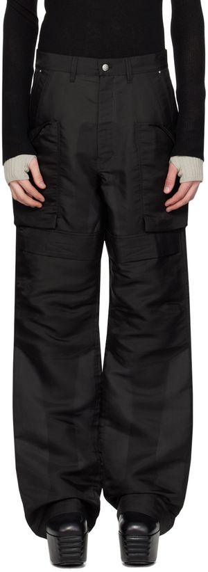 Rick Owens Black Stefan Cargo Pants
