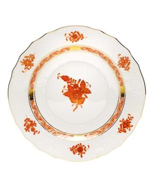 Rust Chinese Bouquet Salad Plate