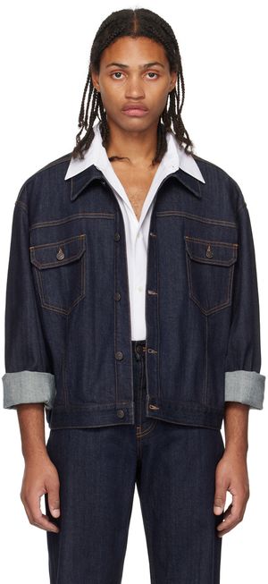 The Row Blouson Orson indigo en denim