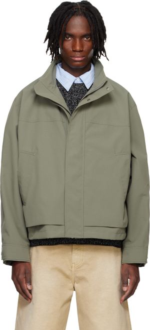 Solid Homme Green Shell Parka Jacket