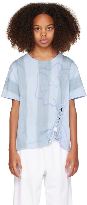 Collina Strada Kids Blue Tie-Dyed T-Shirt