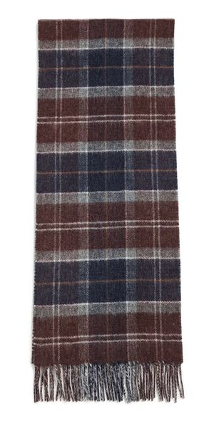 Barbour Barbour Dramside Reversible Scarf Midnight Oak Tartan One Size