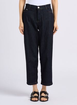 Humility - Jean droit en coton - Taille 46 - Bleu