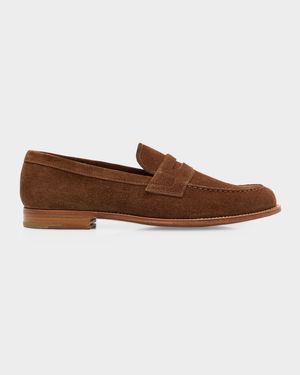 Heswall Suede Penny Loafers