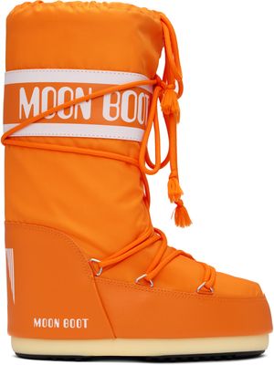 Moon Boot Orange Icon Nylon Boots