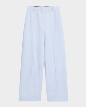 Soho Straight-Leg Linen Twill Trousers