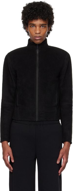 Fax Copy Express Black Fleece Zip-Up Jacket