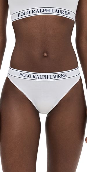 Polo Ralph Lauren Logo Bikini Panties White Cloud M