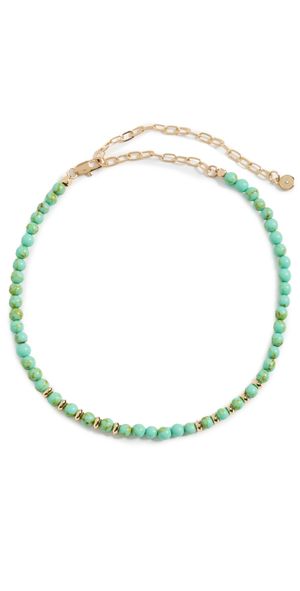 Ettika Ibiza Beaded Choker Turquoise One Size