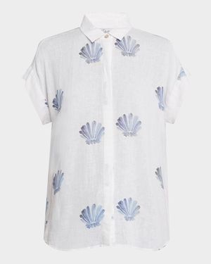 Jamie Short-Sleeve Linen Shirt
