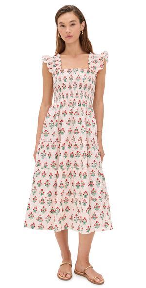 Hill House Home The Ellie Nap Dress Block Print/Poppy XXXXL