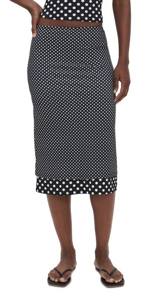Miaou Maria Skirt Black And White Polka Dot XXS