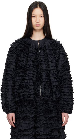 Molly Goddard Blouson Finn bleu marine