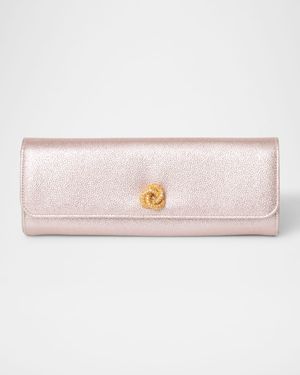 Robbie Mini Flap Metallic Clutch Bag
