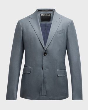 Men's Cashmere-Blend Twill Sport Coat