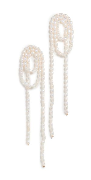 SHASHI Vroom Pearl Earrings Pearl One Size