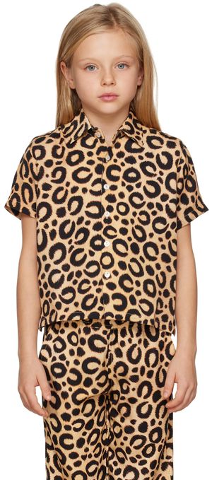 Endless Joy Kids Beige Leopard Shirt