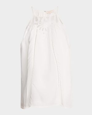 Mila Eyelet Embroidered Sleeveless Top