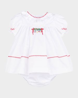 Girl's Merrymaker Dress with Bloomers, Size 3M-2