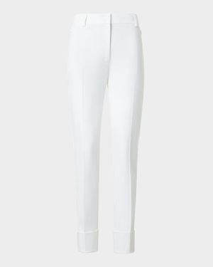 Maxima Cotton Denim Stretch Cropped Pants