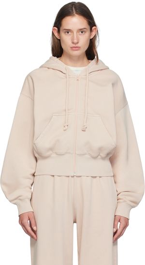 Acne Studios Beige Zip Hoodie