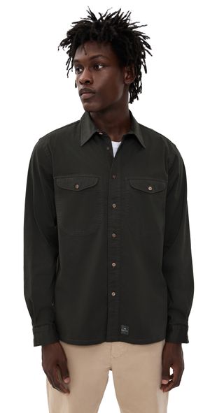 PS Paul Smith Double Pocket Casual Fit Shirt Bottle Green L
