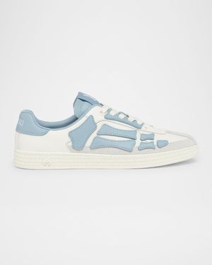 Men's Skel Collegiate-Inspired Suede Sneakers